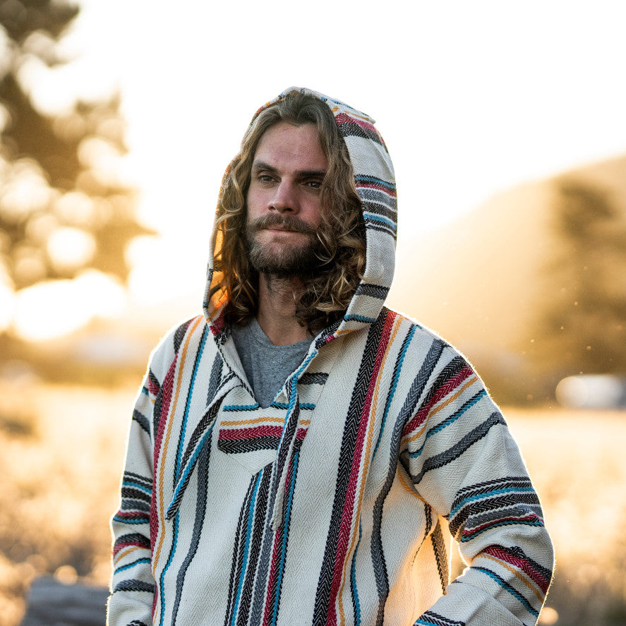 Departwest Mixed Yarn Baja Hoodie | escapeauthority.com
